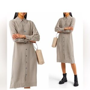 Equipment silk shirt dress